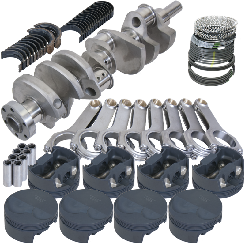 Eagle Ford 302 TW Heads 3.400in Crank 5.400in H-Beam -6cc Flat Top 4.040in Pistons Rotating Assembly