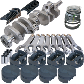 Eagle Ford 302 TW Heads 3.400in Crank 5.400in H-Beam -6cc Flat Top 4.040in Pistons Rotating Assembly