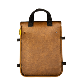 Willie & Max Universal Brass Monkey Sissy Bar Bag (8 in L x 10 in W x 4.5 in H) - Warm Brown