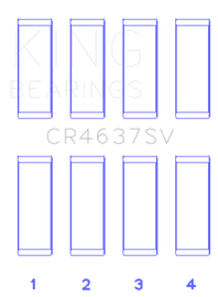 King Engine Bearings Audi BYT/CDNC/CCZD/CPSA (Size 0.50) Connecting Rod Bearing Set