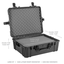 Load image into Gallery viewer, Go Rhino XVenture Gear Hard Case w/Foam - Large 25in. / Lockable / IP67 - Tex. Black