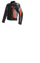 Load image into Gallery viewer, Dainese Super Rider 2 Absoluteshell Jacket Black/Dark Gull Gray/Fluorescent Red Size - 58