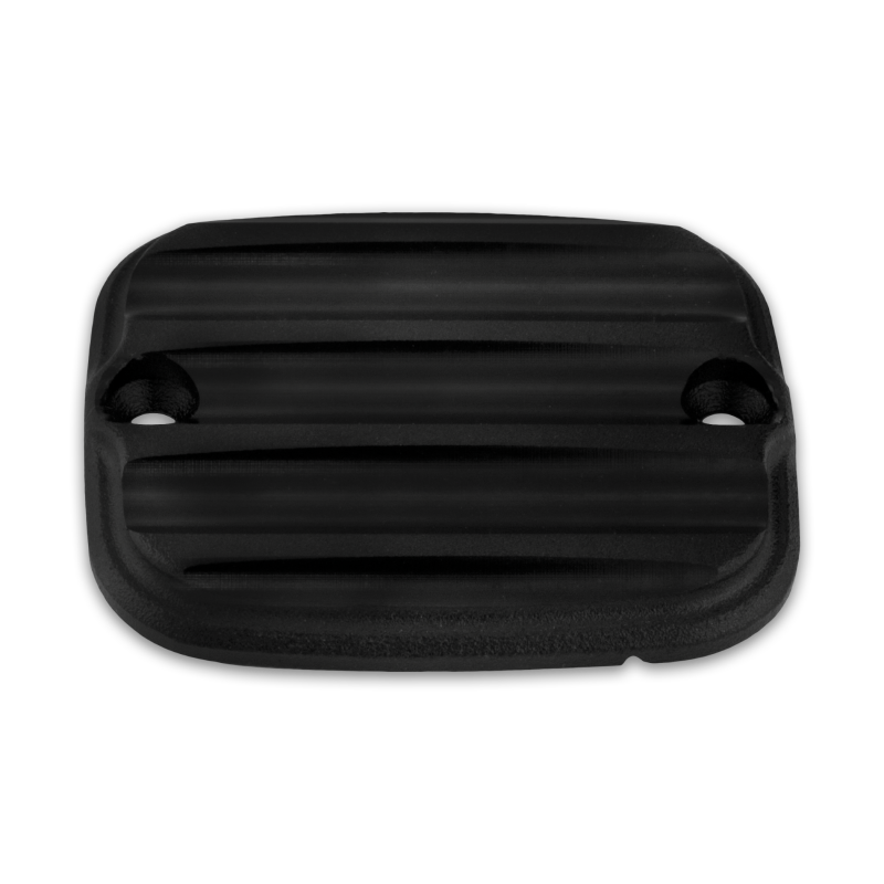 Burly Brand 05-07 Touring, 06-17 Dyna/Softail Reaper Front Master Cylinder Cap - Textured Black