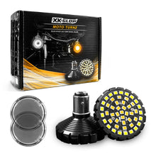 Load image into Gallery viewer, XK Glow Motorcycle Front LED Turn Signal Kit - Flat Style Smoked Lenses