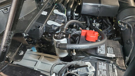 J&L 23-26 Ford F-250/F-350 6.8L;7.3L Oil Separator 3.0 Passenger Side - Clear Anodized