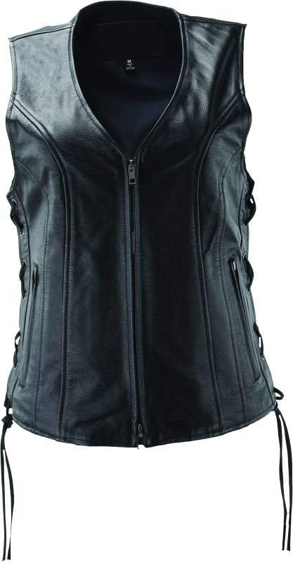 Kuryakyn Leather By River Road Sapphire Leather Vest Black Womens - Large