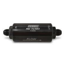 Load image into Gallery viewer, Russell Performance Profilter Fuel Filter 6.25in Long 10 Micron -6AN Inlet -10AN Outlet - Black