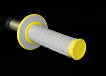 Load image into Gallery viewer, Renthal MX Dual Compound Grips Tapered 1/2 Waffle - Grey/ Yellow