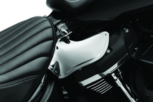 Load image into Gallery viewer, Kuryakyn Saddle Shields Heat Deflectors 18-Up Softail Models Smoke