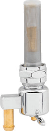 Bikers Choice Chrome Round Petcock 22MM Down Outlet