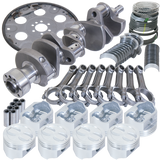 Eagle Chevy 350 1Pc 3.480in Crank 5.700in I-Beam Rods 4.030in Pistons 153 Tooth FP Balanced Assembly