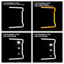 Load image into Gallery viewer, Spyder 17-19 Ford F-250/F-350/F-450 High-Power LED Headlights - Black (PRO-YD-FS17LEDAP-SEQSBGR-BK)
