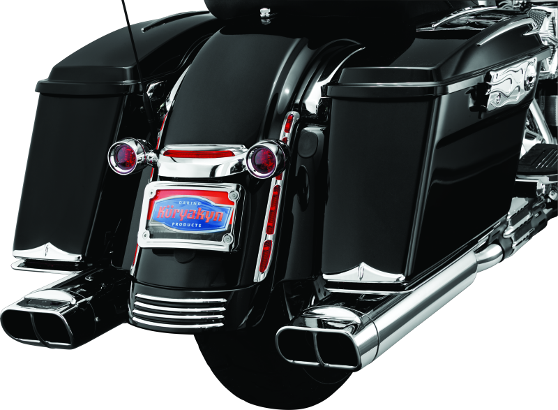 Kuryakyn Rear Fender Accents FLHX & FLTR Models Chrome