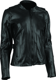 Speed and Strength Throttle Body Leather Jacket Black Womens - Large