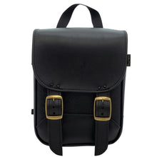 Load image into Gallery viewer, Willie &amp; Max Universal Brass Monkey Sissy Bar Bag (8 inches L x 10 inches H x 4.5 inches W) - Black