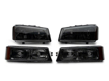 Load image into Gallery viewer, Raxiom 03-06 Chevrolet Silverado 1500 Axial OEM Style Rep Headlights- Chrome Housing- Smoked Lens