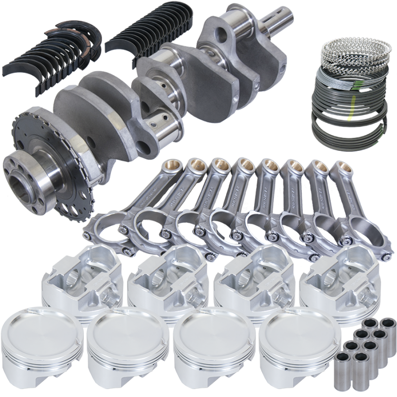 Eagle Chevy 4.8/5.3 LS 4.000in Crank 24 Tth Rlctor 6.125in I-Beam 3.810in Pistons Rotating Assembly