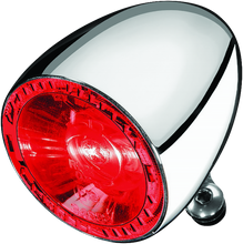 Load image into Gallery viewer, Kuryakyn Bullet 1000 Run Brake Taillight Clear Lens Red/Red Chrome