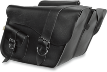 Load image into Gallery viewer, Willie &amp; Max Universal Ranger Large Slant Saddlebags (16 in L x 11 in H x 6.5 in W) - Black