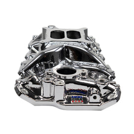 Edelbrock SBC Performer EPS Manifold - Chrome Plasma Coated