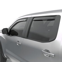 Load image into Gallery viewer, EGR 2022+ Nissan Frontier In Channel Window Visors Front/Rear Set - Dark Smoke Crew Cab