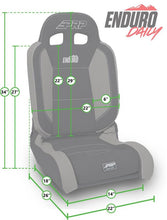 Load image into Gallery viewer, PRP EnduroDaily Reclining Suspension Seat - Black/Teal Vinyl - Passenger