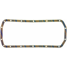 Load image into Gallery viewer, Fel-Pro Triumph TR8 OS 12992 C Engine Oil Pan Gasket Set Blue Stripe cork-rubber
