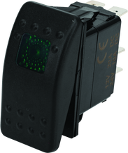 Load image into Gallery viewer, DragonFire Racing Lighted Switch On/Off Rocker Switch Green Lite