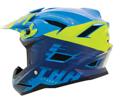 Load image into Gallery viewer, THH Helmets T-42 BMX Xtreme  Blue/Yellow Youth - Small