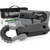 Rhino USA Shackle Hitch Receiver W/ D-Ring (Gray)