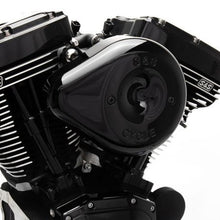 Load image into Gallery viewer, S&amp;S Cycle 2007+ XL Sportster Models w/ Stock EFI Stealth Air Cleaner Kit w/ Black Teardrop Cover