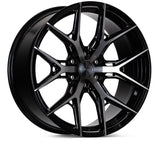 Vossen HF6-4 17X9 / 6X139.7 / ET0 / Deep Face / 106.1 - Tinted Gloss Black Wheel