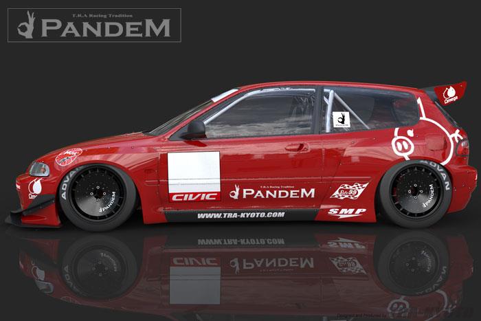 GReddy 92-95 Honda Civic EG Hatchback Pandem Rocket Bunny Side Skirts