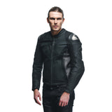 Dainese Avro 5 Leather Jacket Black/Anthracite Size - 56