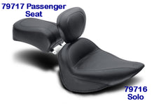 Load image into Gallery viewer, Mustang 84-06 Harley Standard Rear Tire Standard Touring Passenger Seat - Black