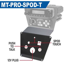 Rugged Radios Polaris RZR PRO XP/Turbo R/PRO R Dash Mount - Scosche M8RIX