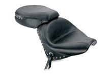 Load image into Gallery viewer, Mustang 02-09 Honda VTX1300 Retro, S &amp; T Wide Touring 2PC Seat w/Studs - Black