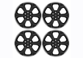 Ford Racing 2024 F-150 22in Wheel Kit - Black w/Machined Face