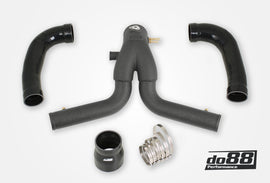 do88 13-15 Porsche 911 Turbo/Turbo S (991.1) Y-Pipe for do88 Intercooler - Black