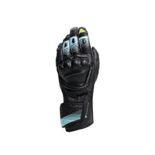 Load image into Gallery viewer, Dainese Fiero Metal Gloves Black/Water/Yellow Fluorescent - XS