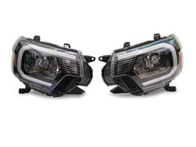 Load image into Gallery viewer, Raxiom 12-15 Toyota Tacoma Axial Series Headlights w/ LED Bar- Blk Housing (Clear Lens)
