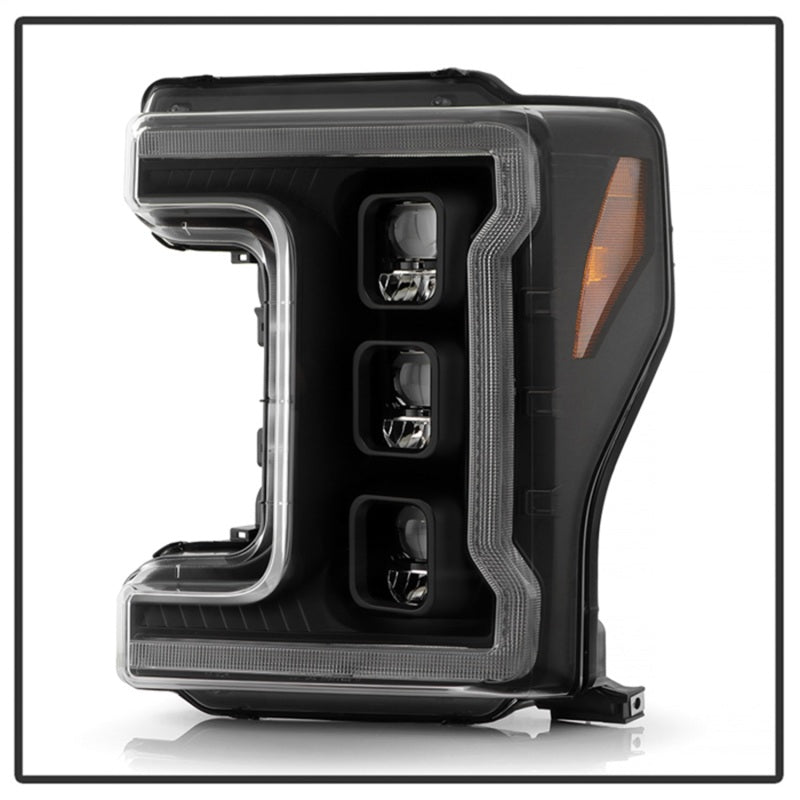 Spyder 17-19 Ford F-250/F-350/F-450 High-Power LED Headlights - Black (PRO-YD-FS17LEDAP-SEQSBGR-BK)