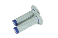 Load image into Gallery viewer, Renthal Soft/Firm MX Dual Compound Grips Tapered 1/2 Waffle - Gray/Blue