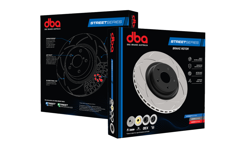 DBA 01-06 Jeep Wrangler Front Drilled & Slotted Street Series Rotor