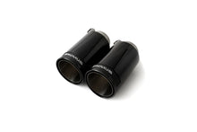 Load image into Gallery viewer, Remus Stainless Steel 98mm Straight Black Chrome w/Carbon Insert Tail Pipe Set (Quad Tips)