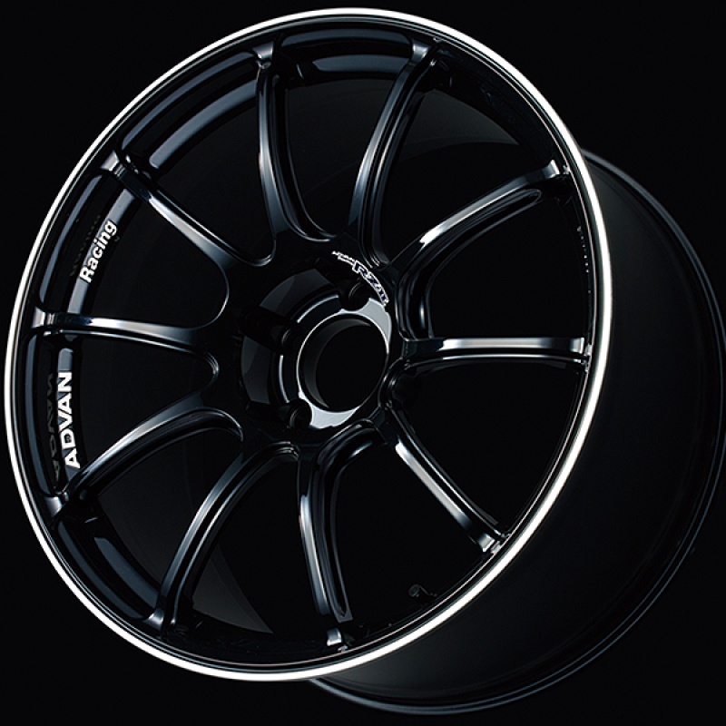 Advan RZII 15x5.0 / +38 Offset / 4x100 / 63mm Bore / Racing Gloss Black and Ring