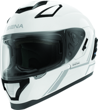 Load image into Gallery viewer, Sena Technologies Stryker Bluetooth Helmet w/ Mesh Intercom Glossy White - Medium