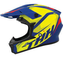 Load image into Gallery viewer, THH Helmets T710XR Airtech Blue/Yellow Youth - Small