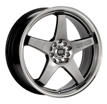 Load image into Gallery viewer, Enkei EV5 17x7 5x105/110 38mm Offset 72.6 Bolt Diameter Hyper Black w/ Machined Lip Wheel