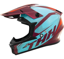 Load image into Gallery viewer, THH Helmets T710XR Airtech Burgundy/Blue Youth - Large